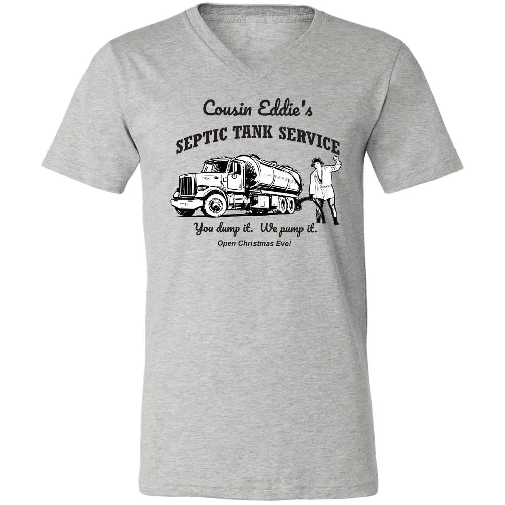 Unisex V-Neck T-Shirt - YZGLQSX7 - Athletic Heather - 7