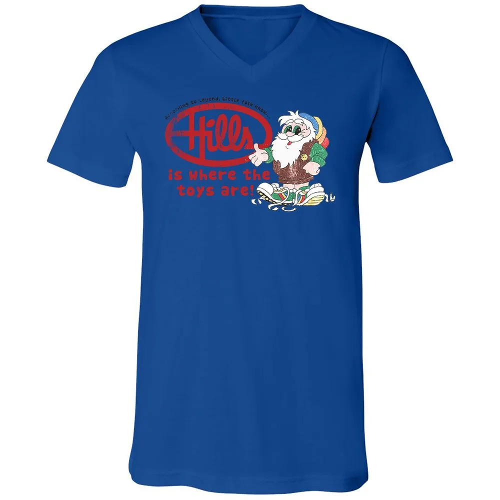 Unisex V-Neck T-Shirt - L3PFR7GZ - True Royal - 4