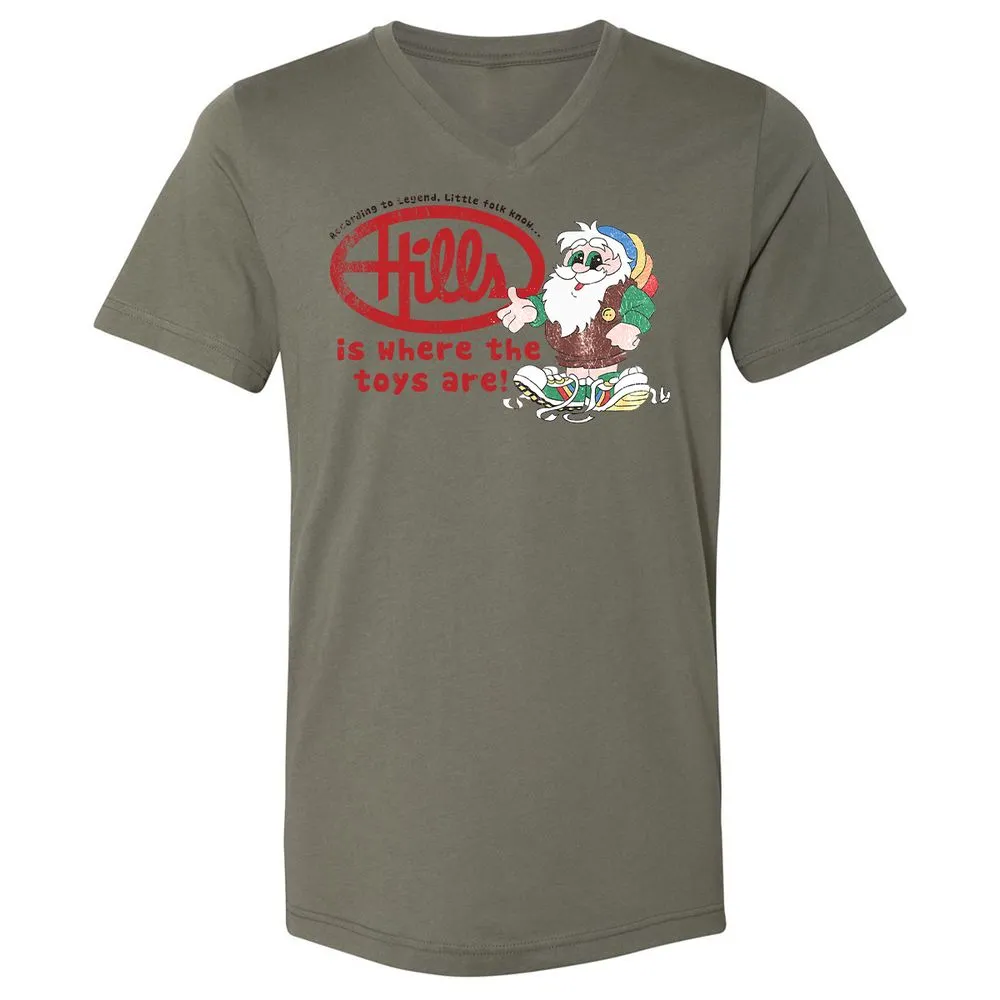 Unisex V-Neck T-Shirt - L3PFR7GZ - Military Green - 10