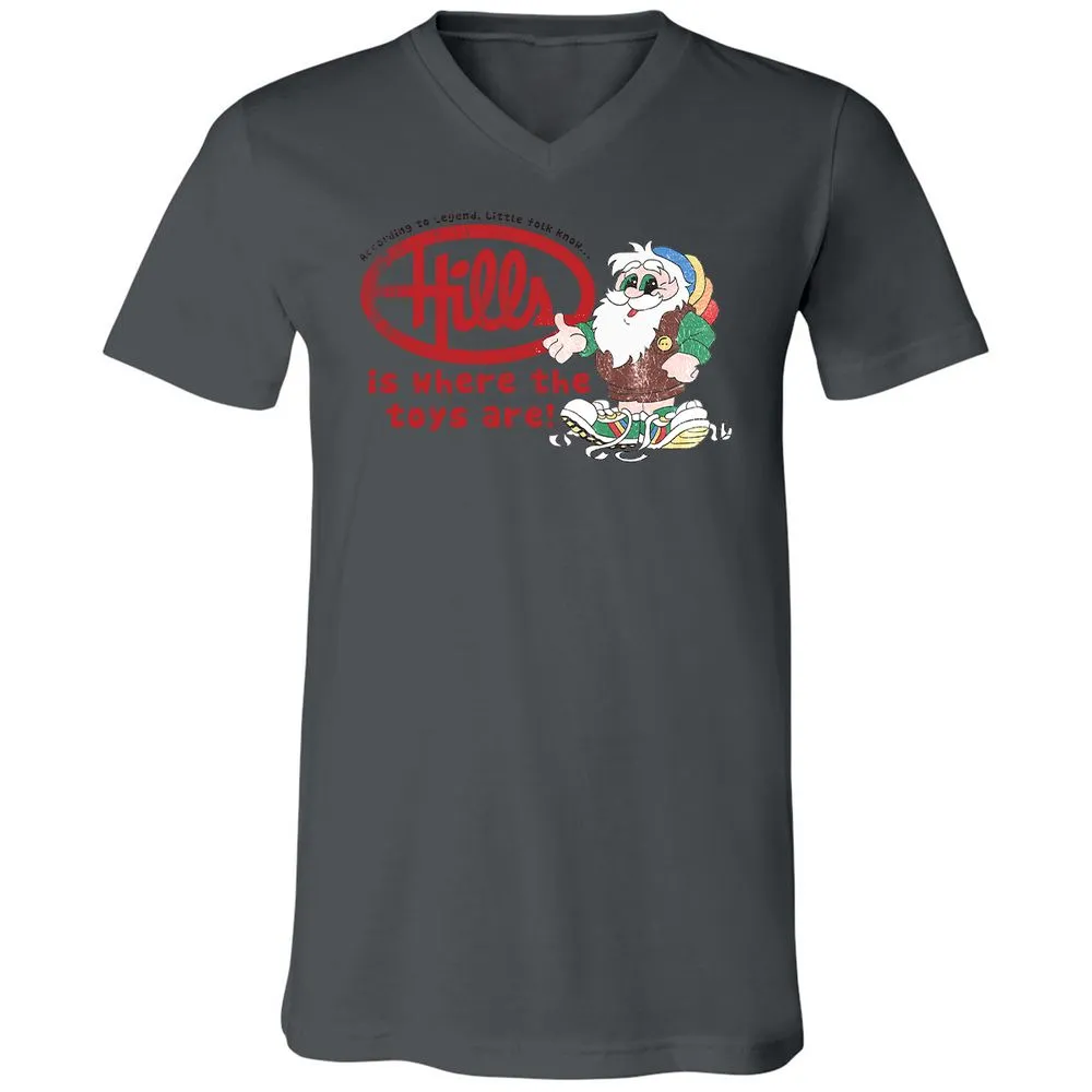 Unisex V-Neck T-Shirt - L3PFR7GZ - Asphalt - 12