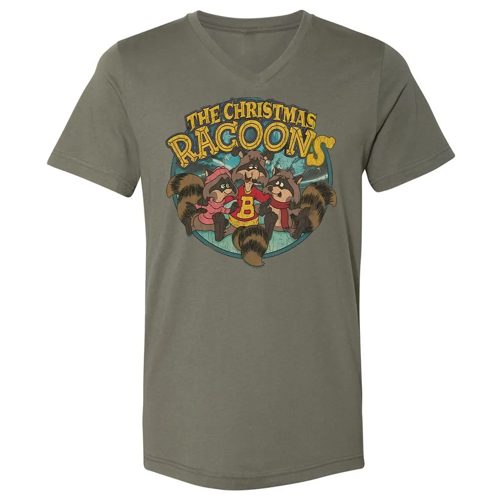 Unisex V-Neck T-Shirt - G4V54FZQ - Military Green - 10