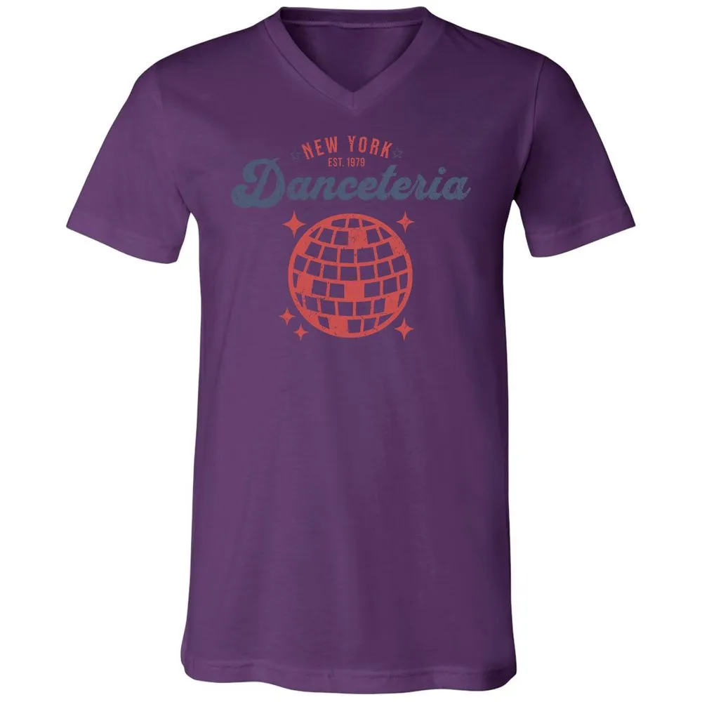 Unisex V-Neck T-Shirt - T9P6R5DM - Team Purple - 2