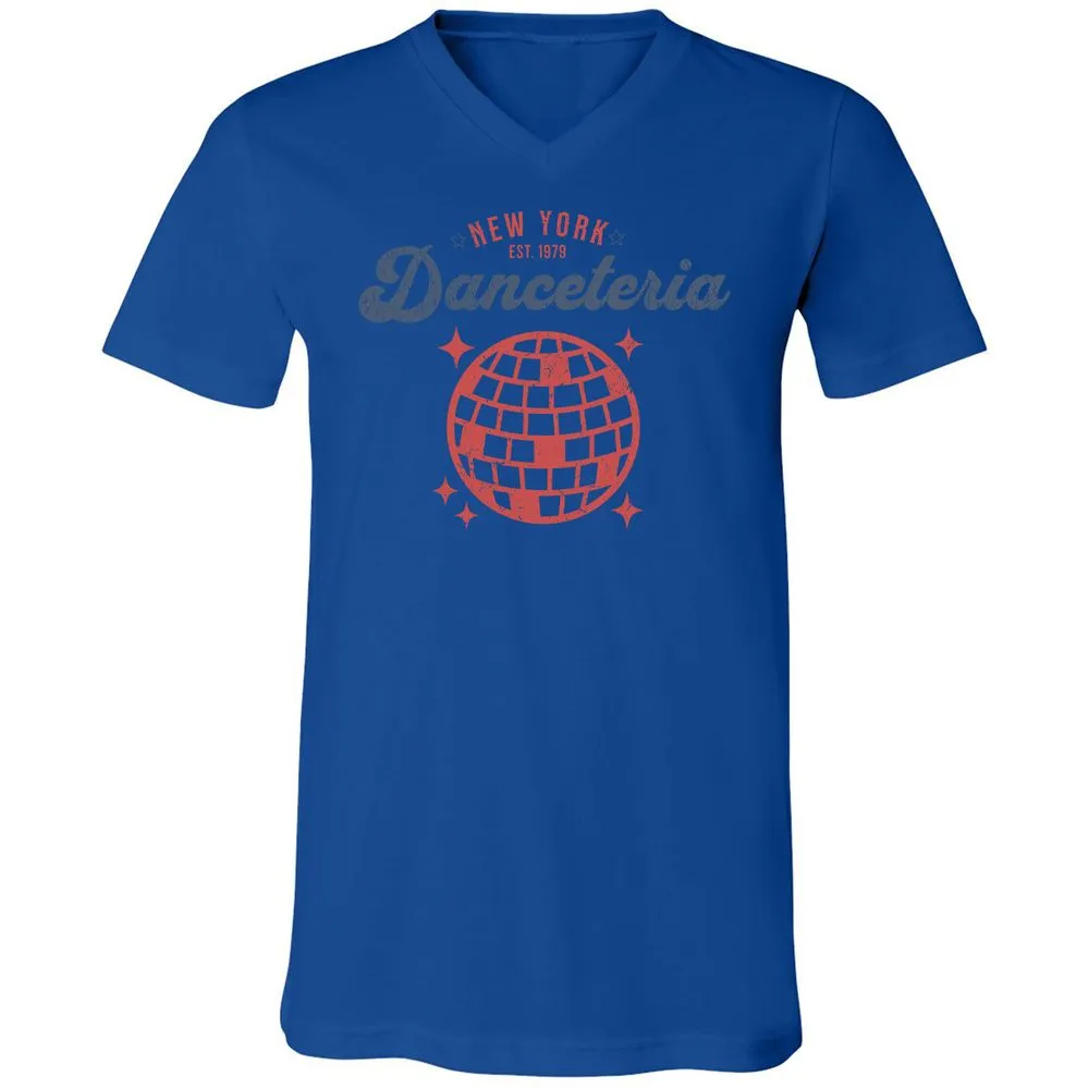 Unisex V-Neck T-Shirt - T9P6R5DM - True Royal - 4