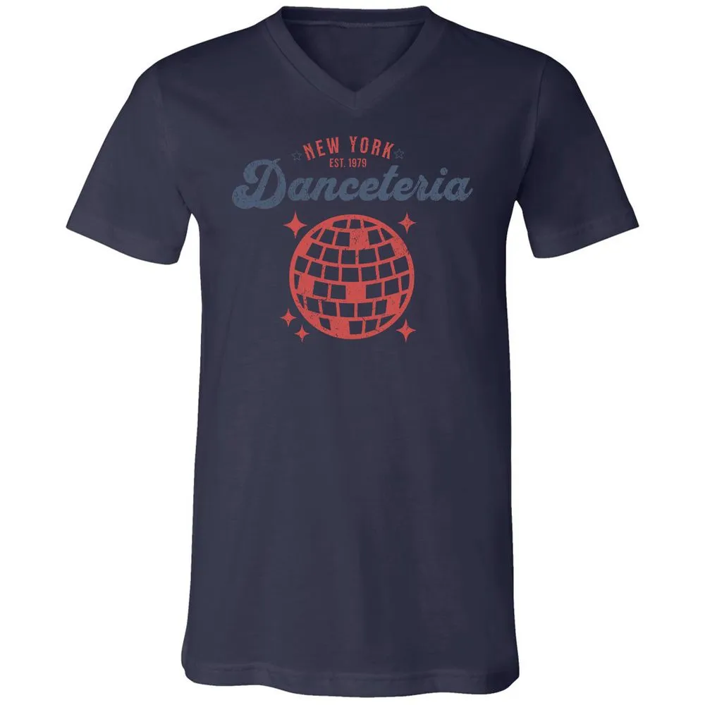 Unisex V-Neck T-Shirt - T9P6R5DM - Navy - 9
