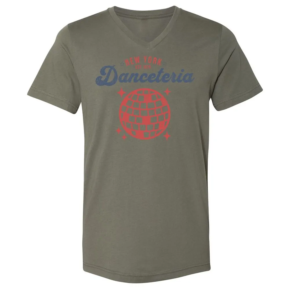 Unisex V-Neck T-Shirt - T9P6R5DM - Military Green - 10