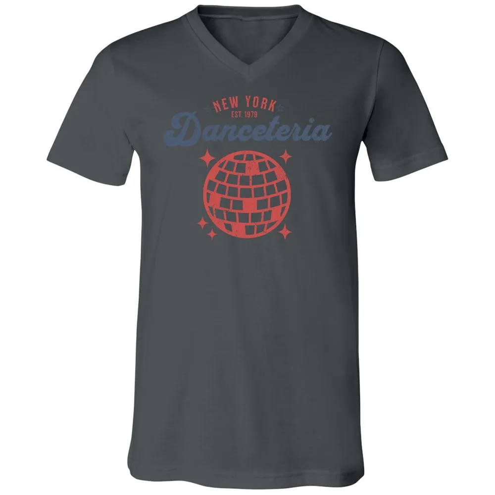 Unisex V-Neck T-Shirt - T9P6R5DM - Asphalt - 12