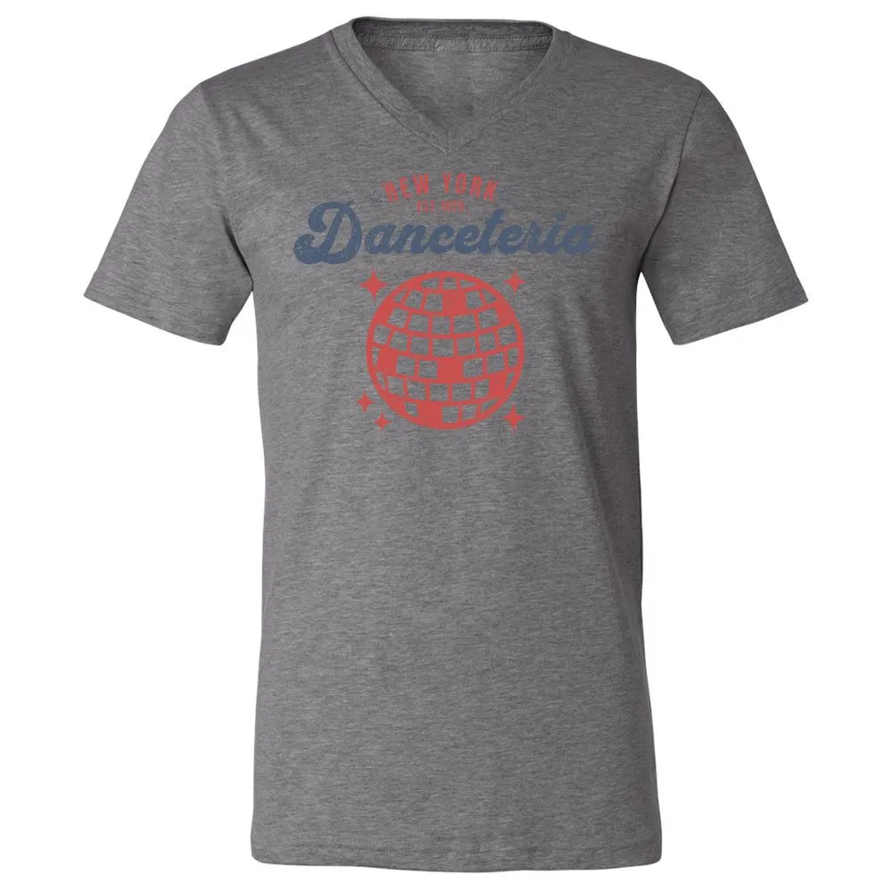 Unisex V-Neck T-Shirt - T9P6R5DM - Deep Heather - 13