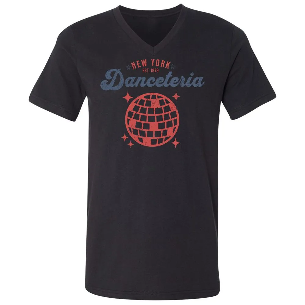 Unisex V-Neck T-Shirt - T9P6R5DM - Black - 16