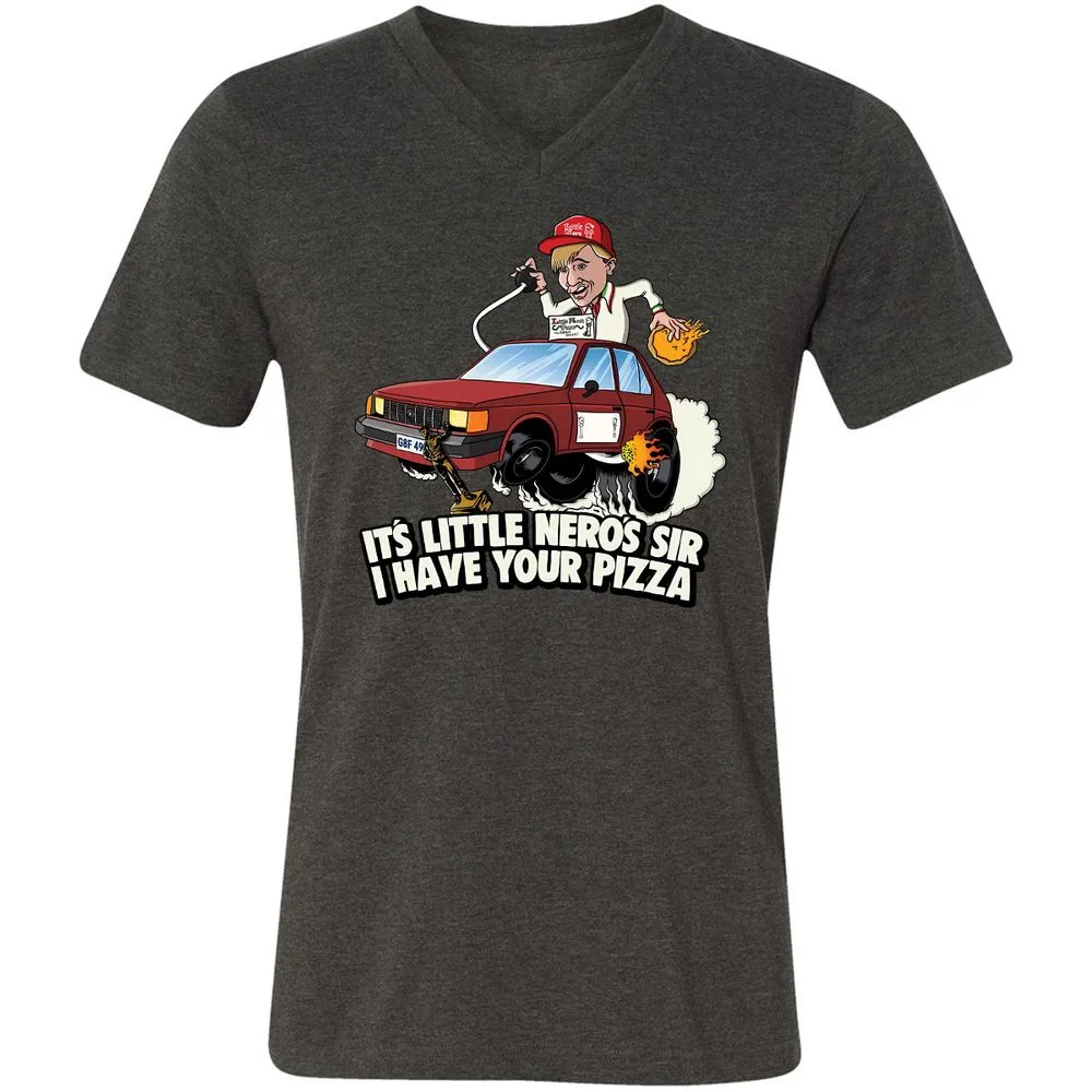 Little Nero's I have your pizza! - Dark Grey Heather - 8