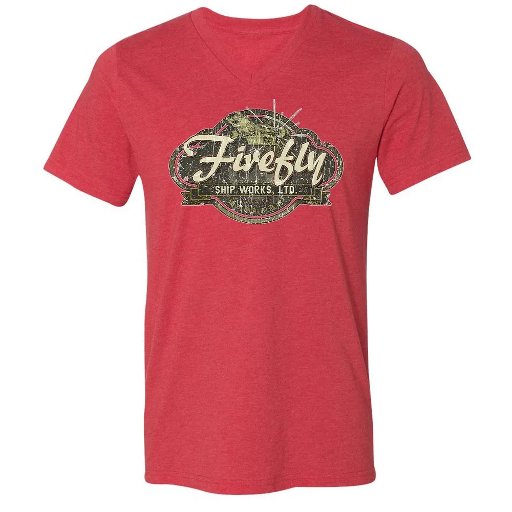 Unisex V-Neck T-Shirt - V816REAA - Heather Red - 5