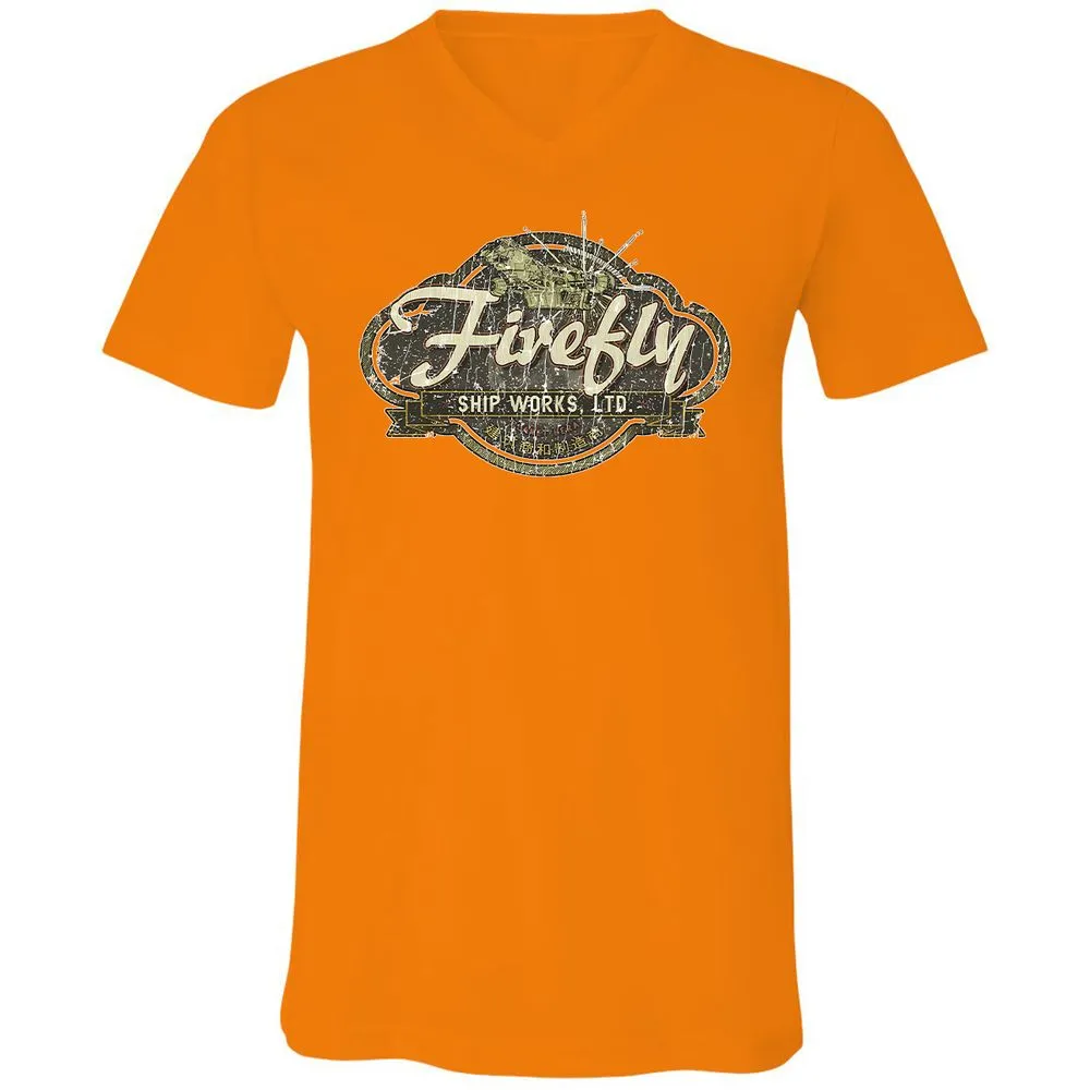 Unisex V-Neck T-Shirt - V816REAA - Orange - 11