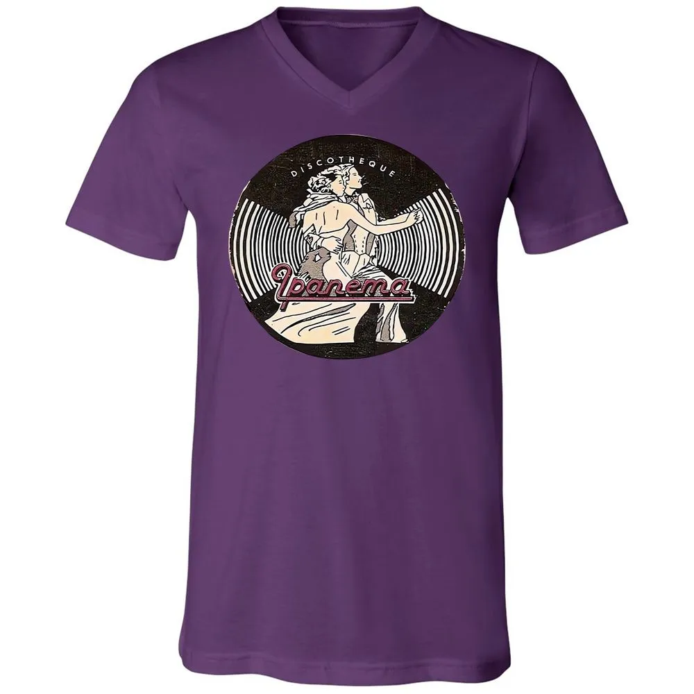 Unisex V-Neck T-Shirt - 8JHXYJDR - Team Purple - 2