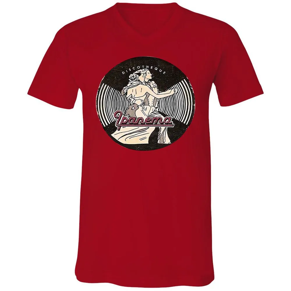 Unisex V-Neck T-Shirt - 8JHXYJDR - Red - 3