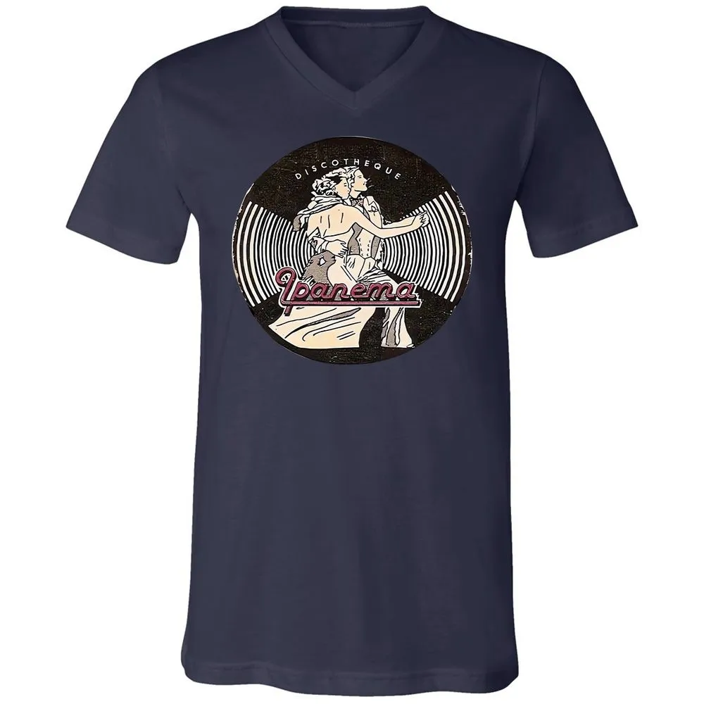 Unisex V-Neck T-Shirt - 8JHXYJDR - Navy - 9