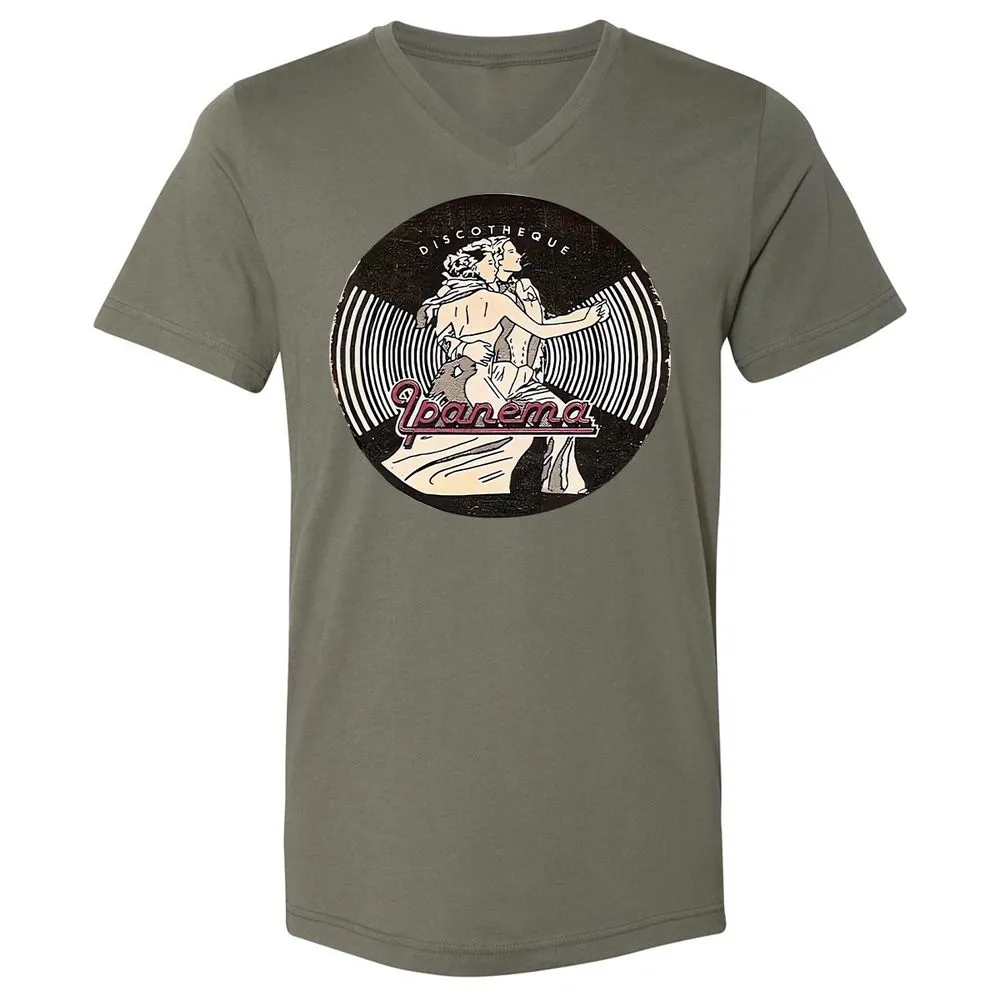 Unisex V-Neck T-Shirt - 8JHXYJDR - Military Green - 10