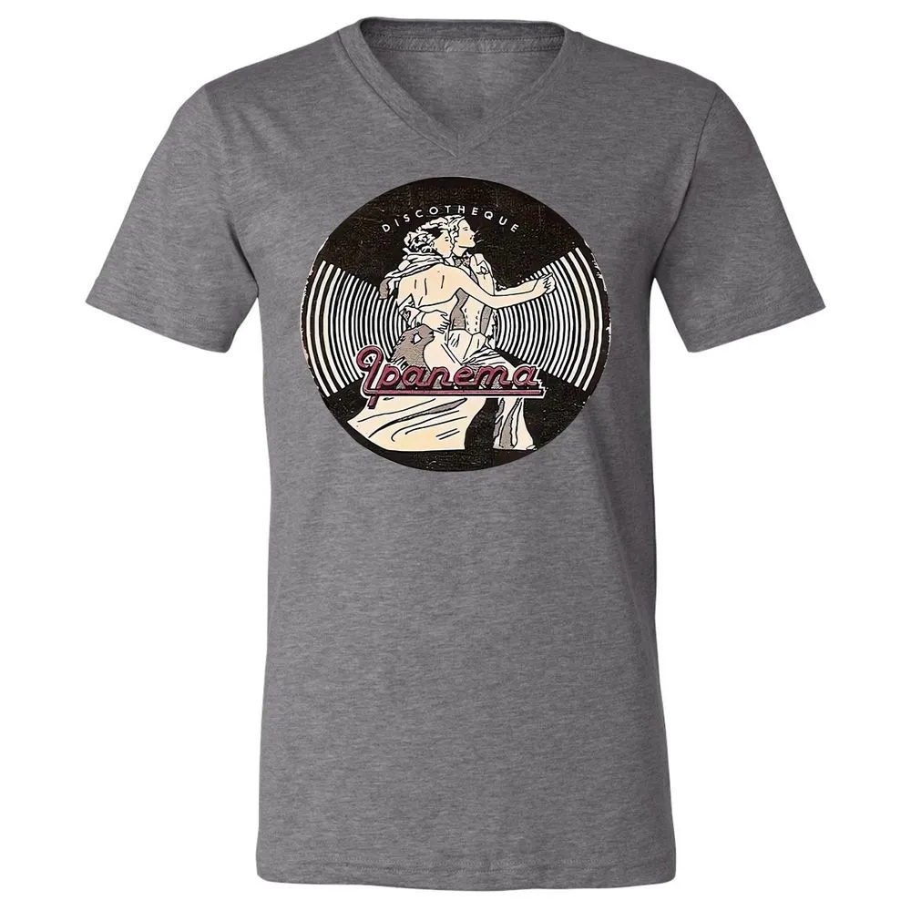 Unisex V-Neck T-Shirt - 8JHXYJDR - Deep Heather - 13