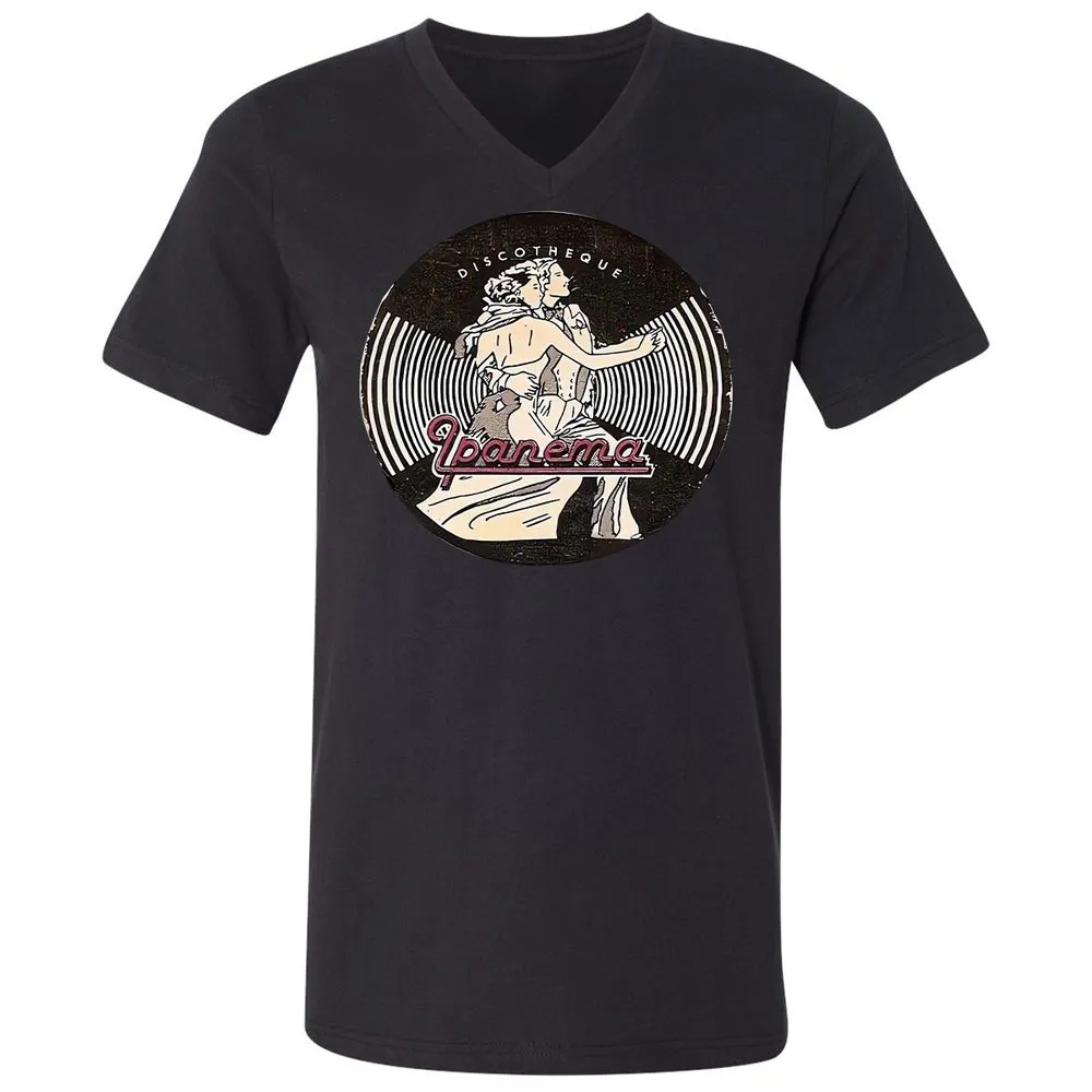 Unisex V-Neck T-Shirt - 8JHXYJDR - Black - 16