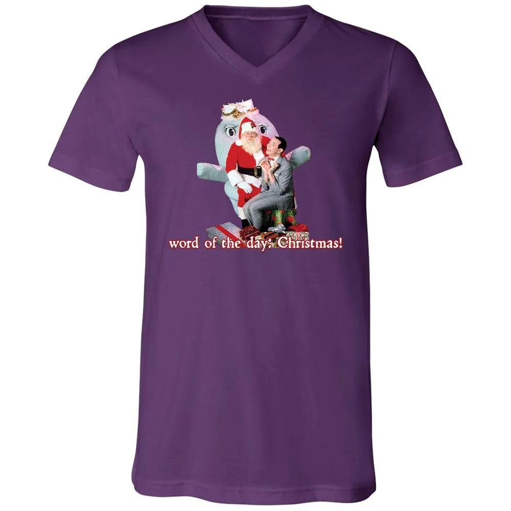 Unisex V-Neck T-Shirt - JKNZHBSV - Team Purple - 2