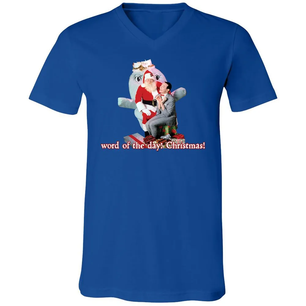 Unisex V-Neck T-Shirt - JKNZHBSV - True Royal - 4