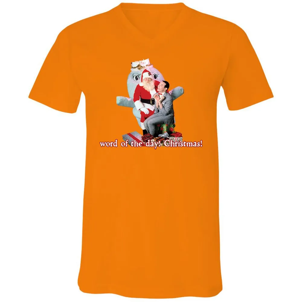 Unisex V-Neck T-Shirt - JKNZHBSV - Orange - 11