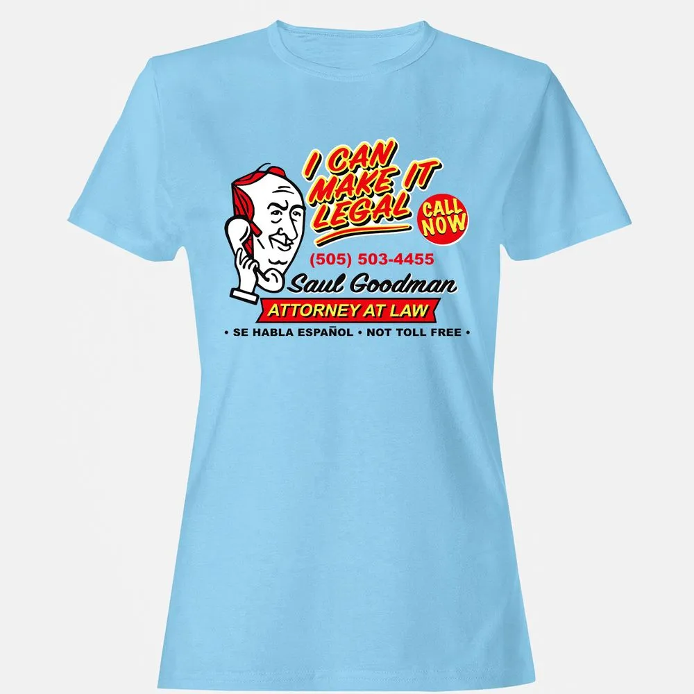Women's T-Shirt - B3UAR9YN - Light Blue - 8