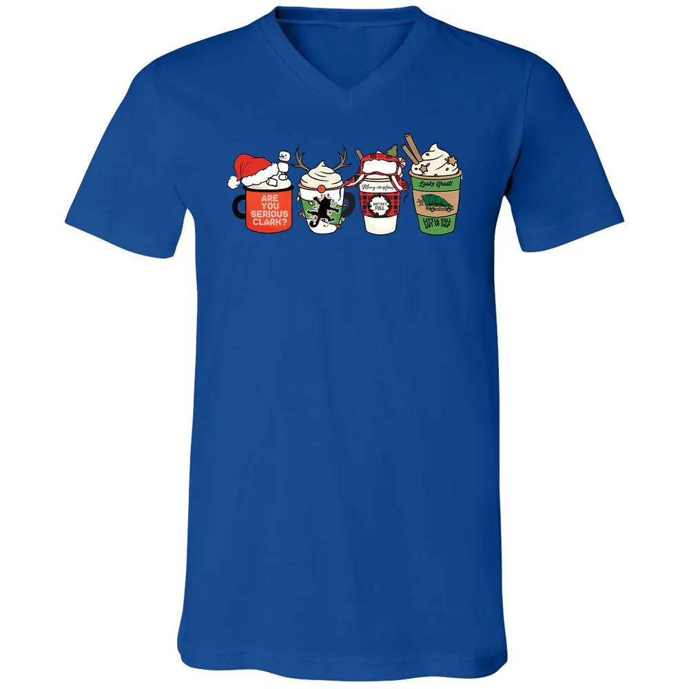 Unisex V-Neck T-Shirt - DUD7N2R2 - True Royal - 4
