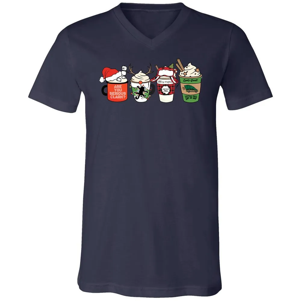 Unisex V-Neck T-Shirt - DUD7N2R2 - Navy - 9