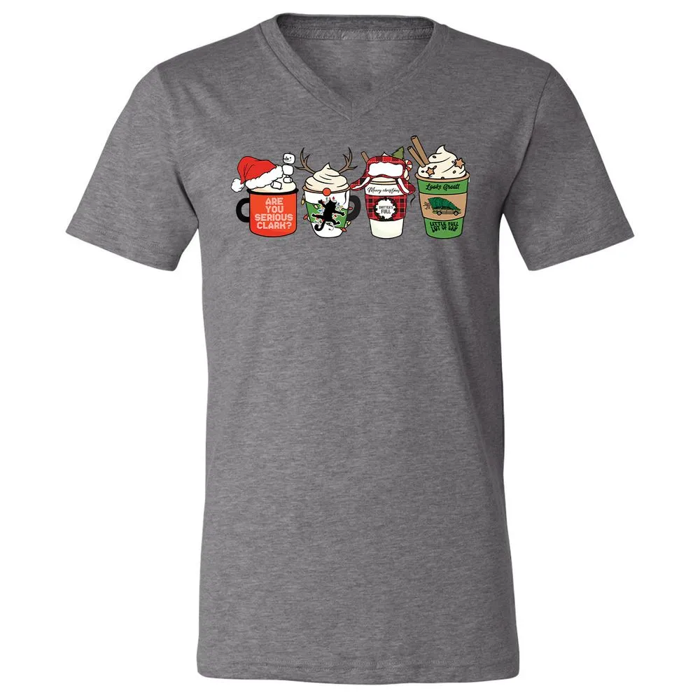 Unisex V-Neck T-Shirt - DUD7N2R2 - Deep Heather - 13