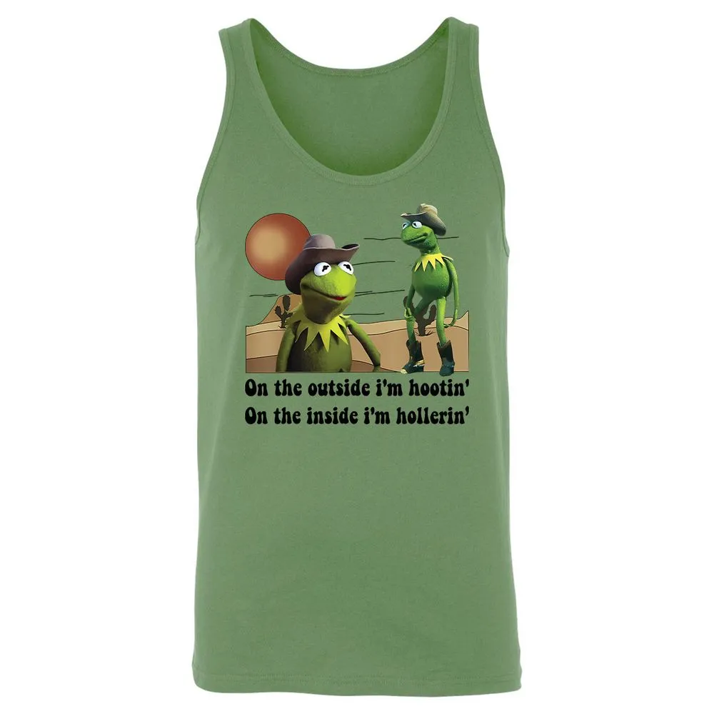 On the outside I'm hootin on the inside I'm hollerin - Leaf - 10