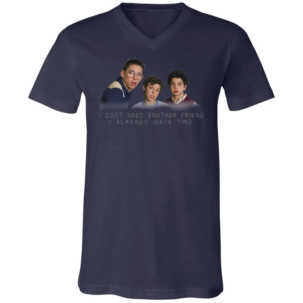 Unisex V-Neck T-Shirt - PSJHRQ13 - Navy - 9