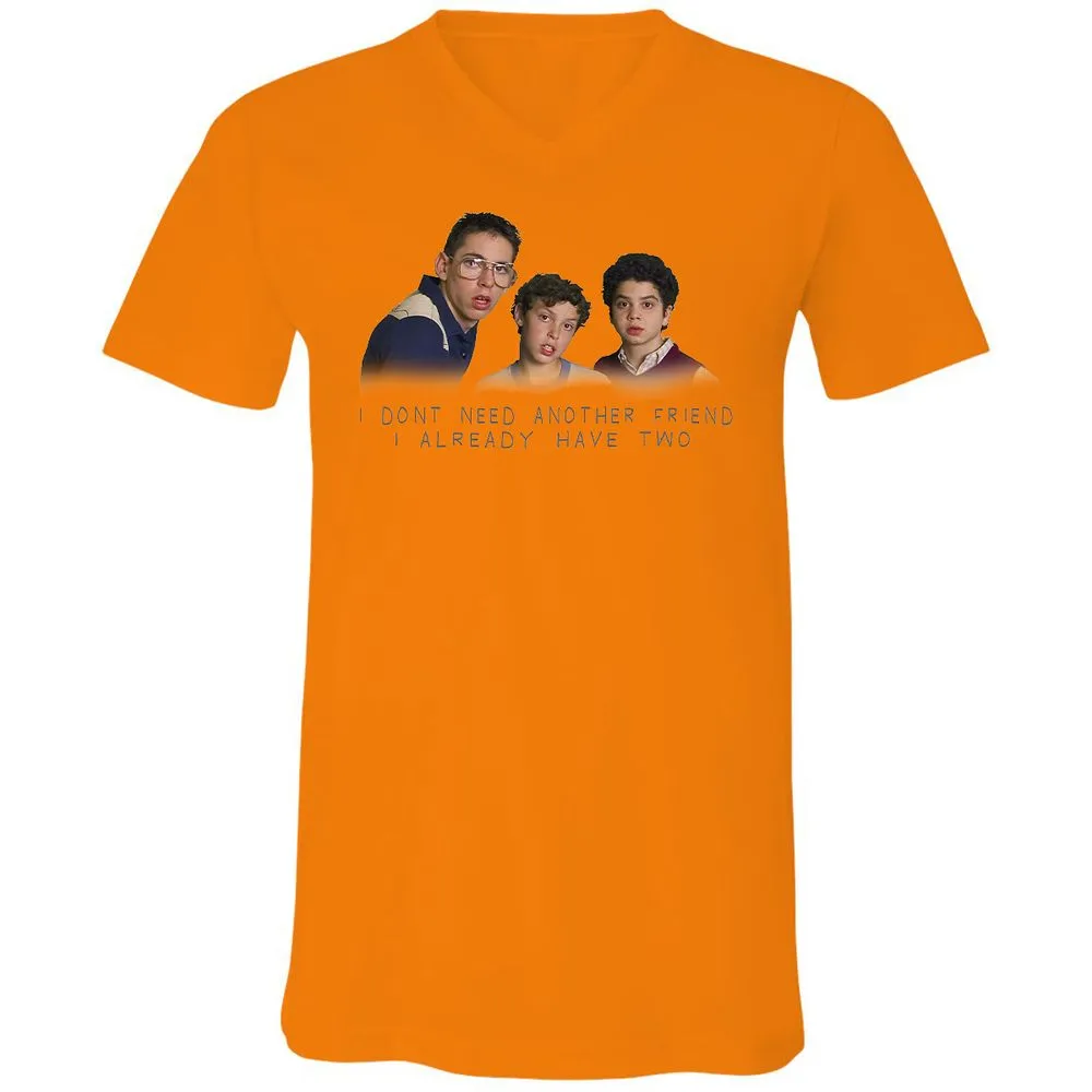 Unisex V-Neck T-Shirt - PSJHRQ13 - Orange - 11