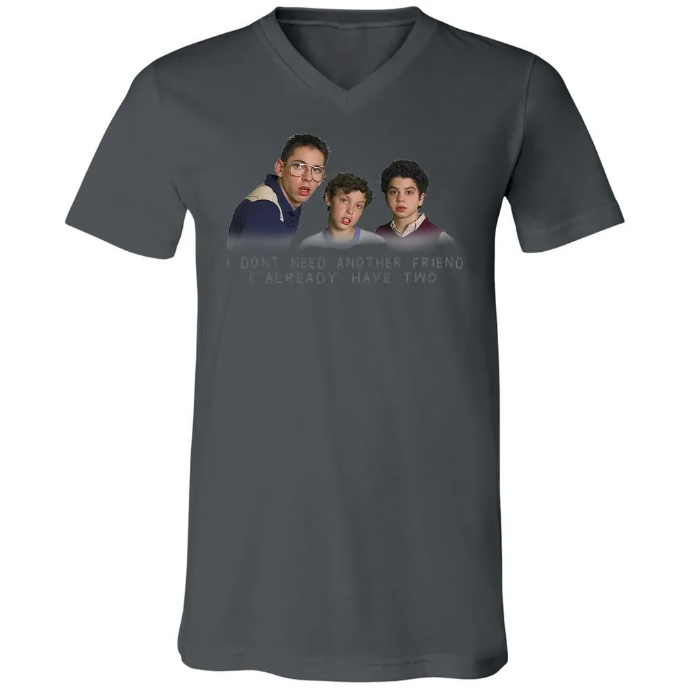 Unisex V-Neck T-Shirt - PSJHRQ13 - Asphalt - 12