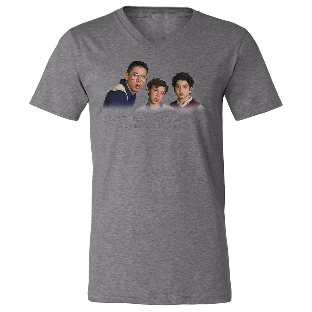 Unisex V-Neck T-Shirt - PSJHRQ13 - Deep Heather - 13