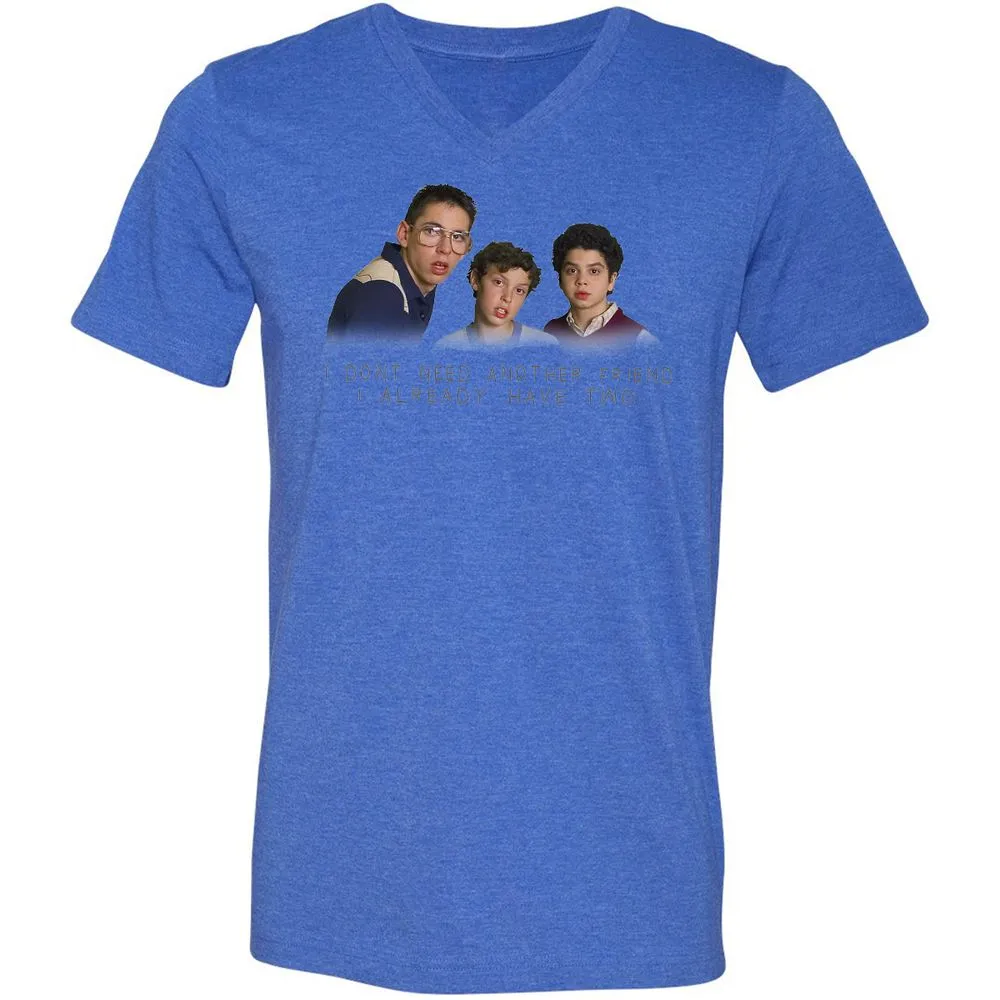 Unisex V-Neck T-Shirt - PSJHRQ13 - Heather True Royal - 14