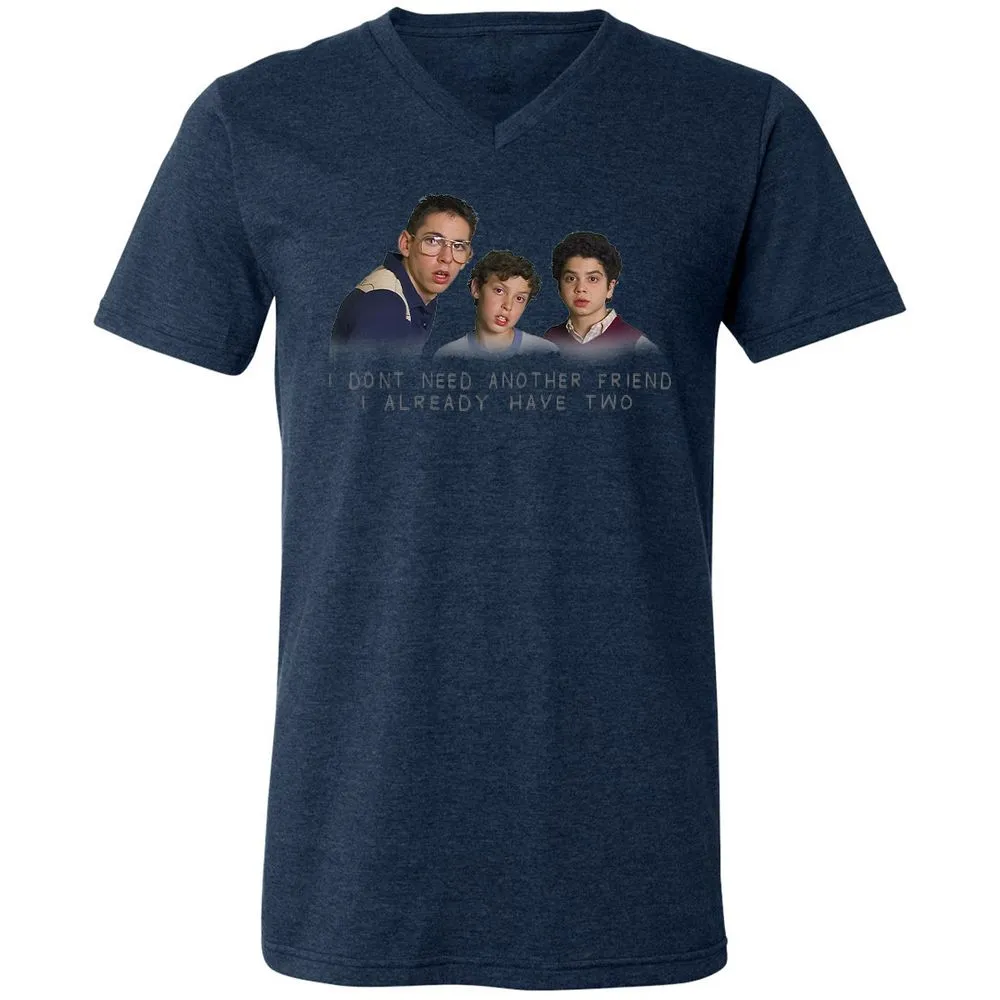 Unisex V-Neck T-Shirt - PSJHRQ13 - Heather Navy - 15
