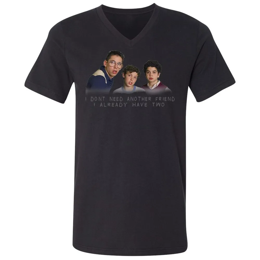 Unisex V-Neck T-Shirt - PSJHRQ13 - Black - 16