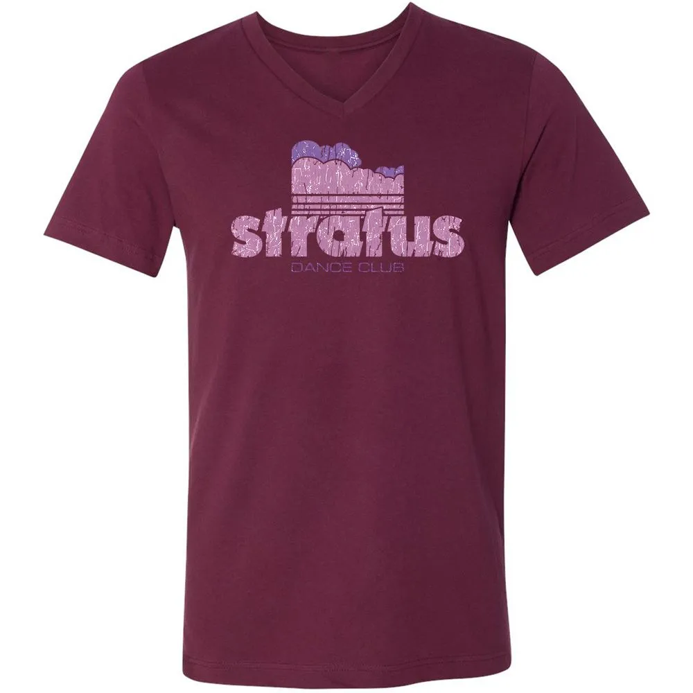 Unisex V-Neck T-Shirt - 8HDRFAG9 - Maroon - 6