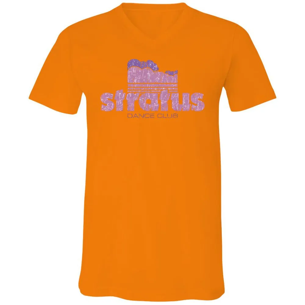Unisex V-Neck T-Shirt - 8HDRFAG9 - Orange - 11