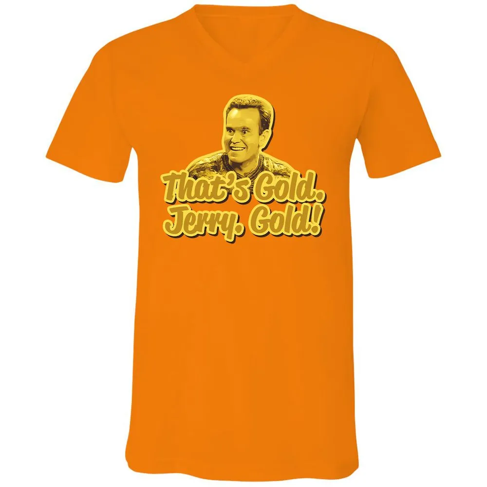 Unisex V-Neck T-Shirt - NXKD3H21 - Orange - 11