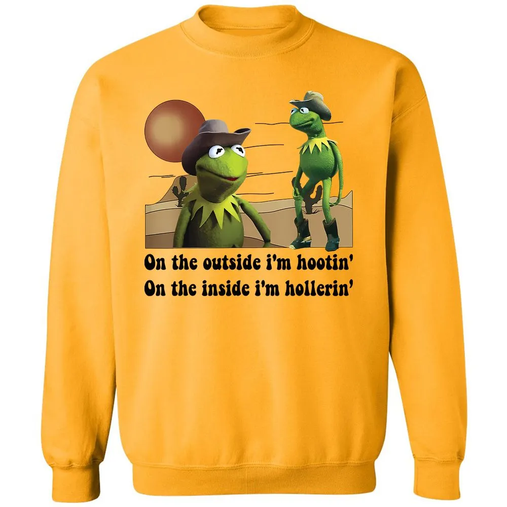 On the outside I'm hootin on the inside I'm hollerin - Gold - 11