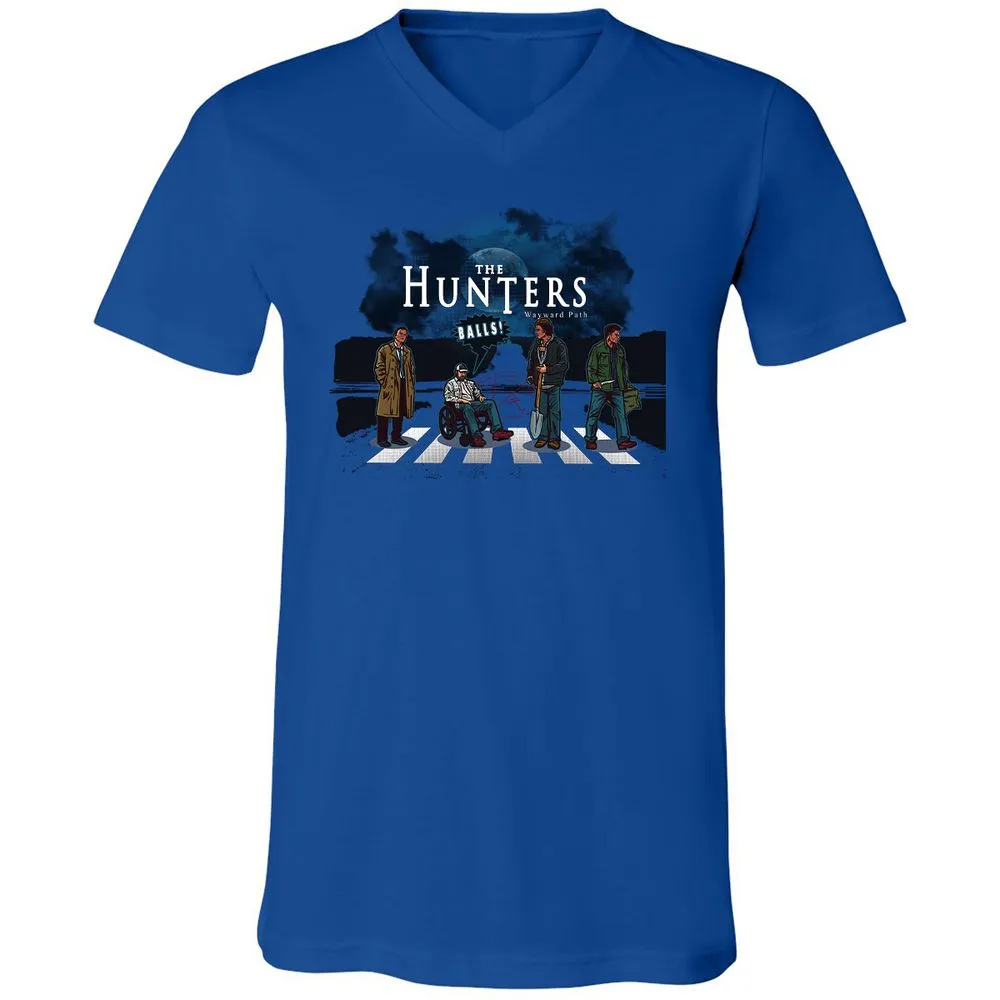 Unisex V-Neck T-Shirt - YZP69E7J - True Royal - 4