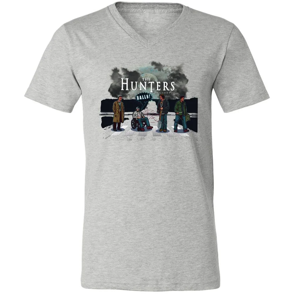 Unisex V-Neck T-Shirt - YZP69E7J - Athletic Heather - 7