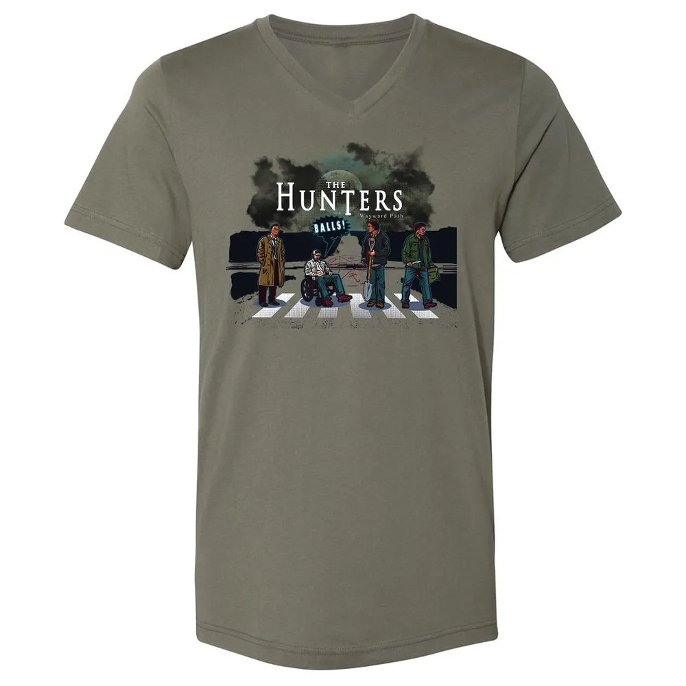 Unisex V-Neck T-Shirt - YZP69E7J - Military Green - 10