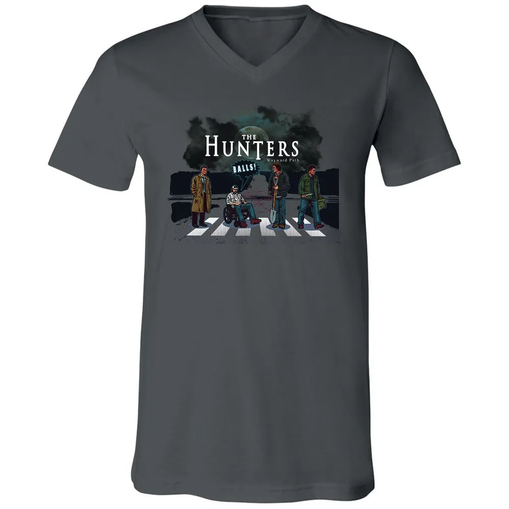 Unisex V-Neck T-Shirt - YZP69E7J - Asphalt - 12