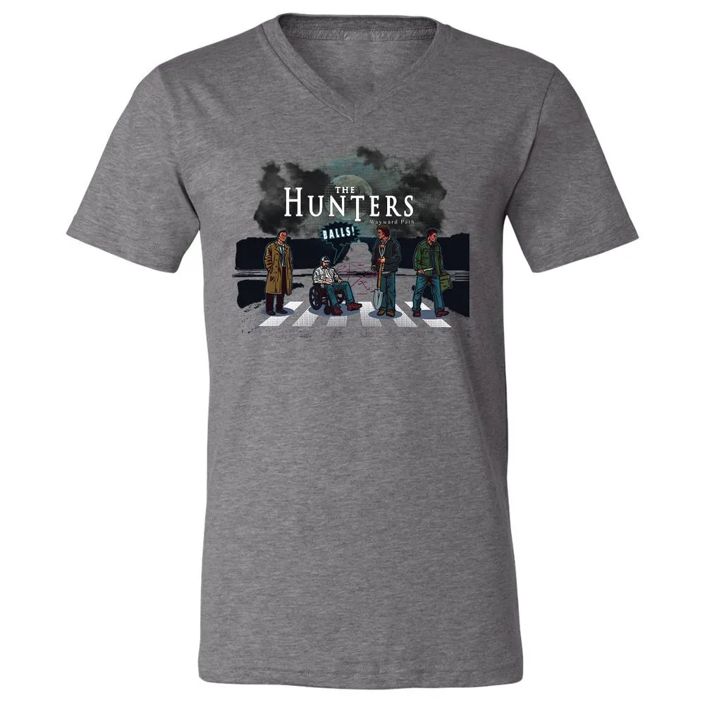 Unisex V-Neck T-Shirt - YZP69E7J - Deep Heather - 13