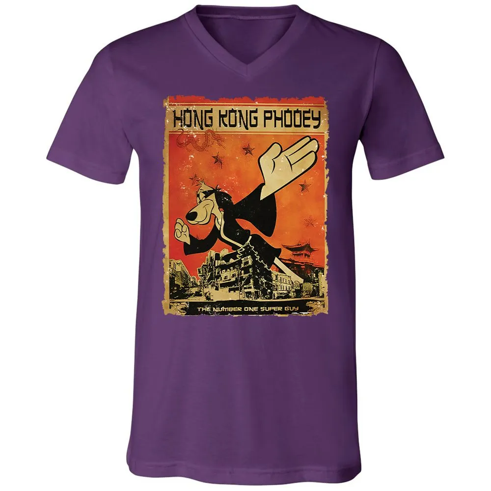 Unisex V-Neck T-Shirt - M73W8QTQ - Team Purple - 2