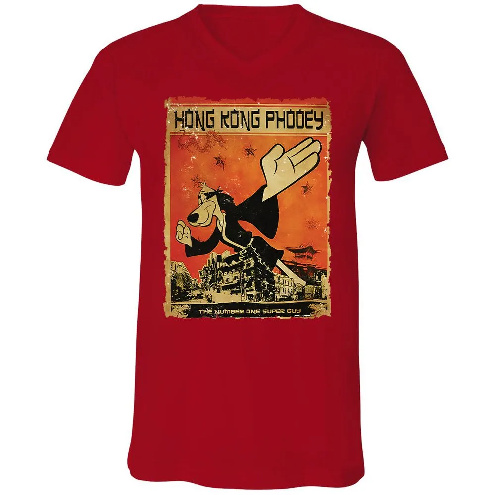 Unisex V-Neck T-Shirt - M73W8QTQ - Red - 3