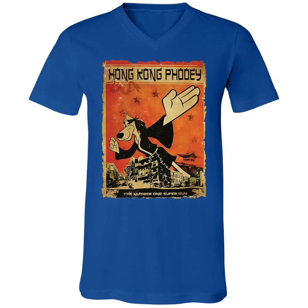 Unisex V-Neck T-Shirt - M73W8QTQ - True Royal - 4