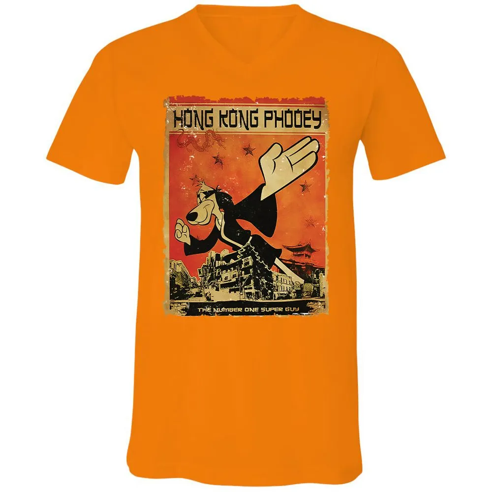 Unisex V-Neck T-Shirt - M73W8QTQ - Orange - 11