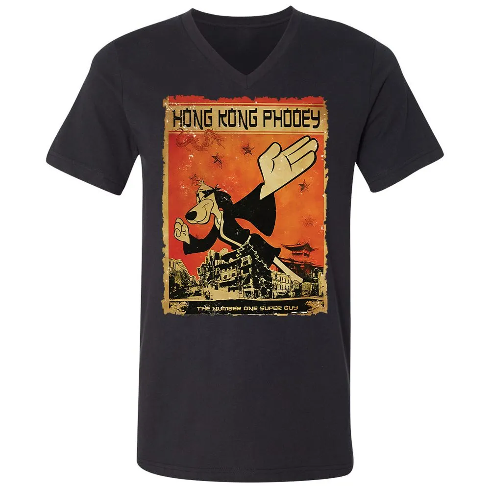 Unisex V-Neck T-Shirt - M73W8QTQ - Black - 16
